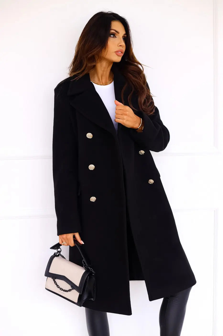Malia | Manteau Femme en Laine Double Boutonnage