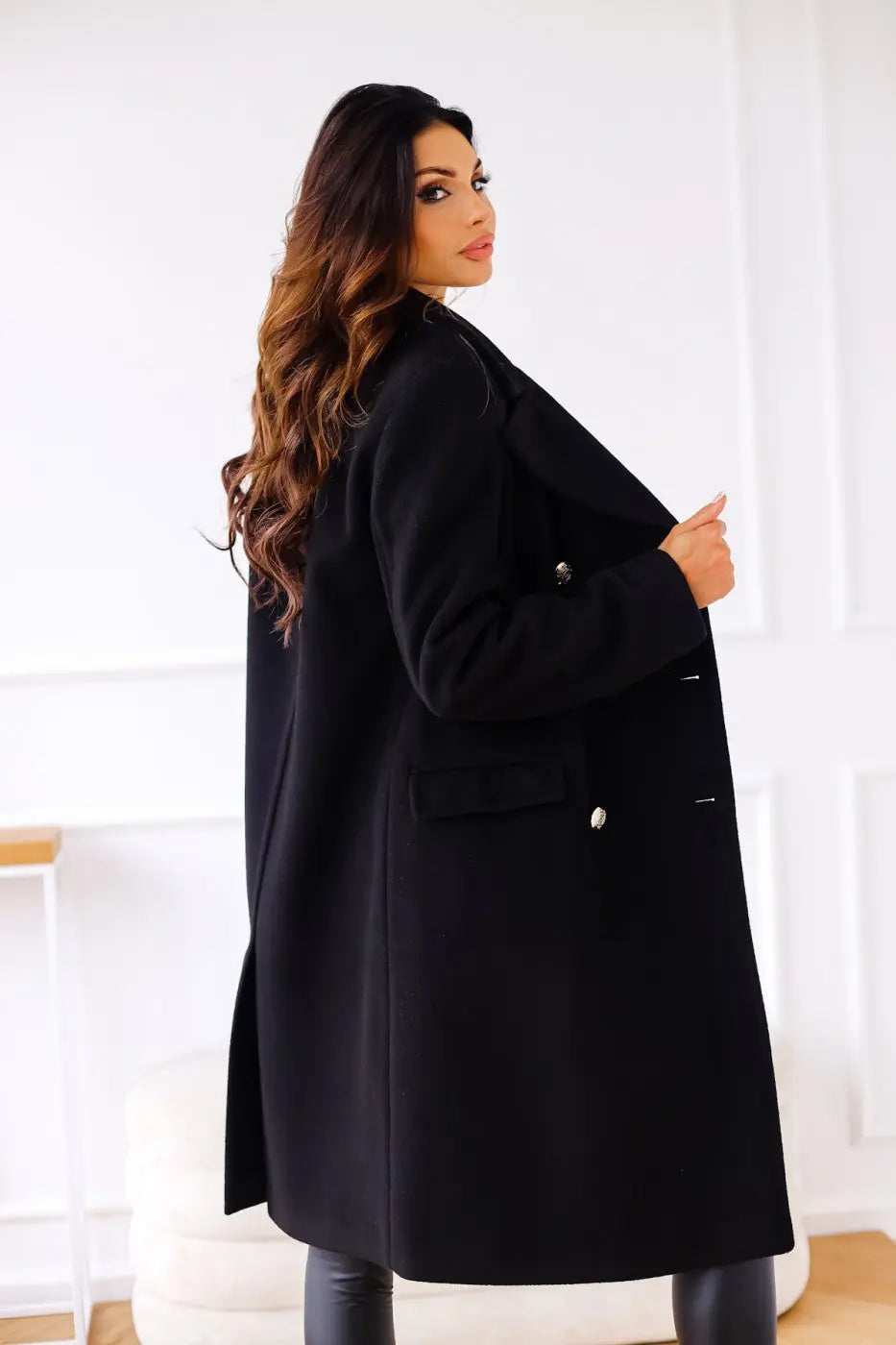 Malia | Manteau Femme en Laine Double Boutonnage