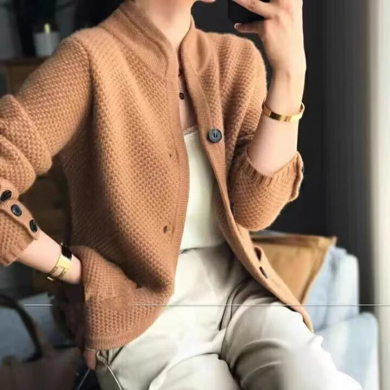 Chloé | Cardigan texturé en maille avec boutons