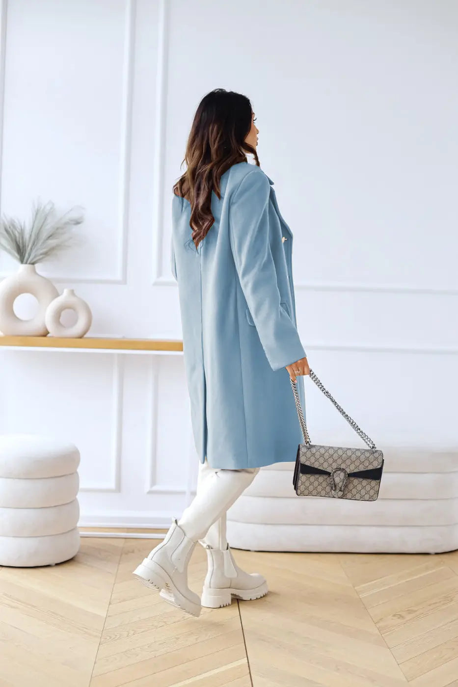 Malia | Manteau Femme en Laine Double Boutonnage