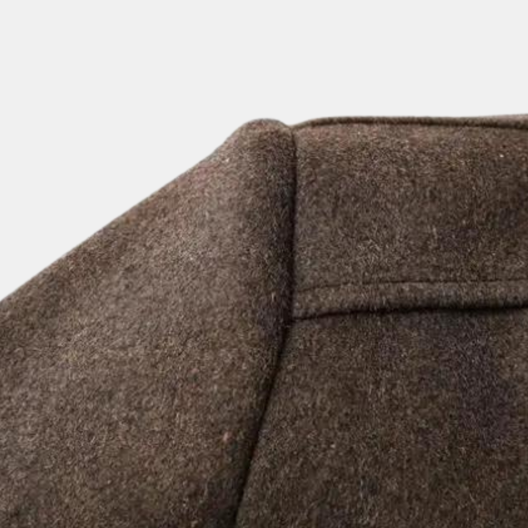 Léo | Manteau Homme En Laine Avec Col Montant