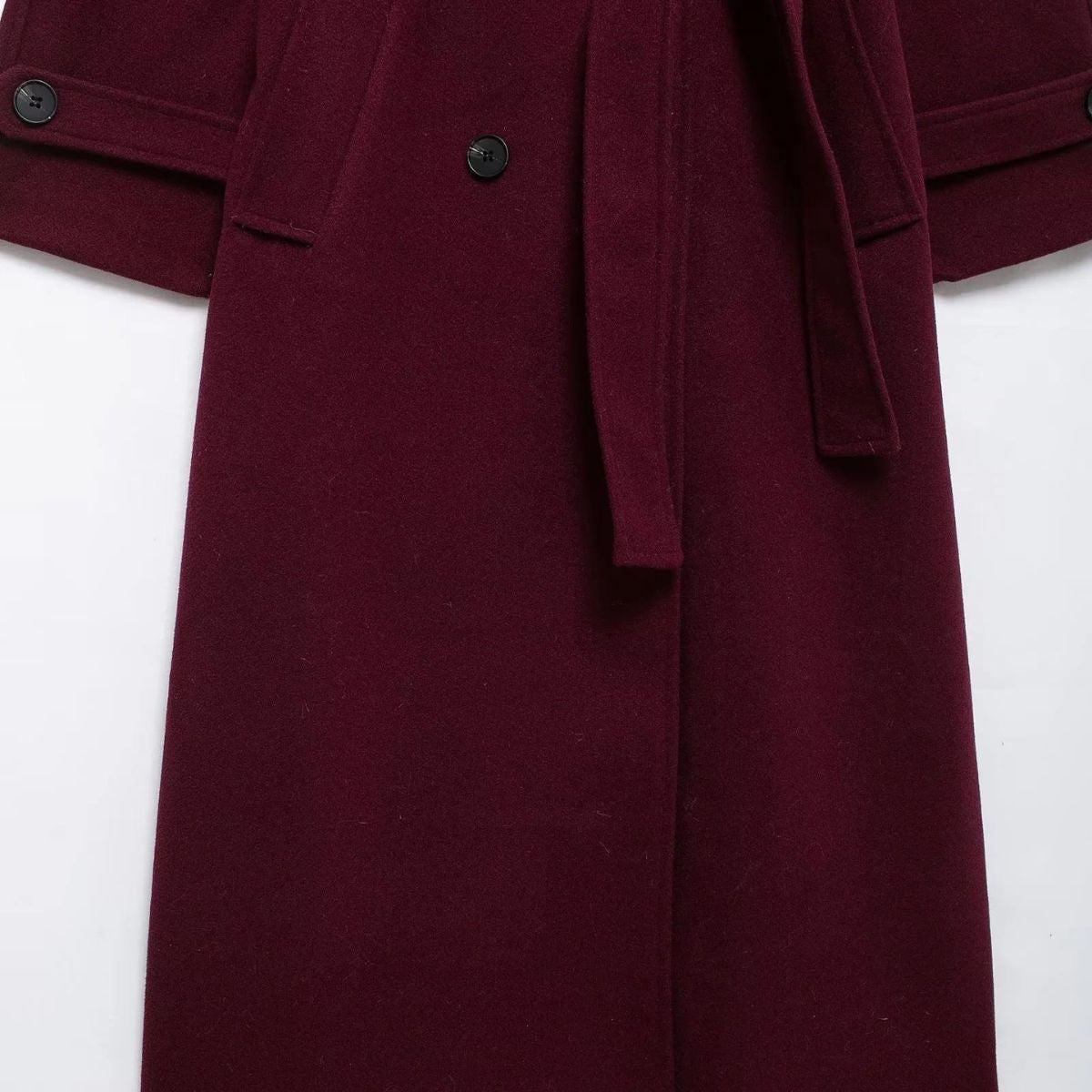 Marlène | Manteau Long Ceinturé Élégant pour Femme