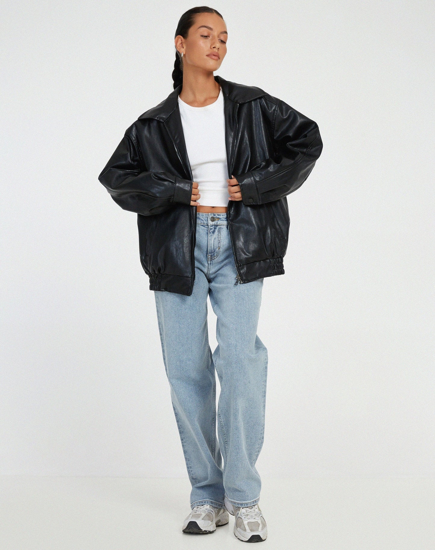 Ivy | Veste Femme Oversize en Simili Cuir