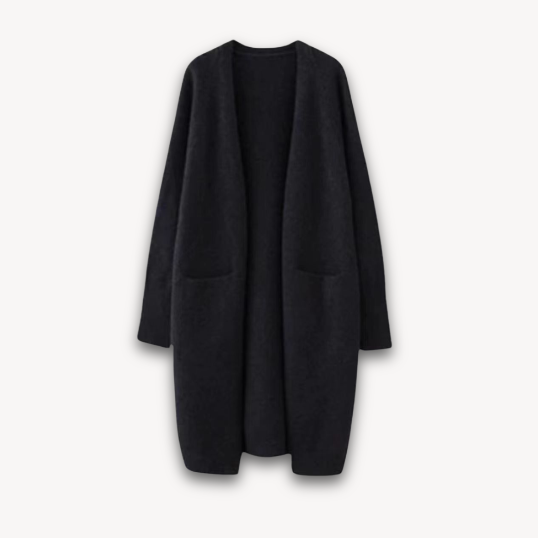 Vero – Dames Cashmere Cardigan – Open Front – Lang Model