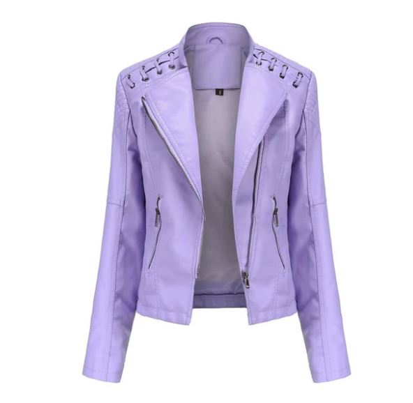 Veste en cuir d'agneau pour l'automne