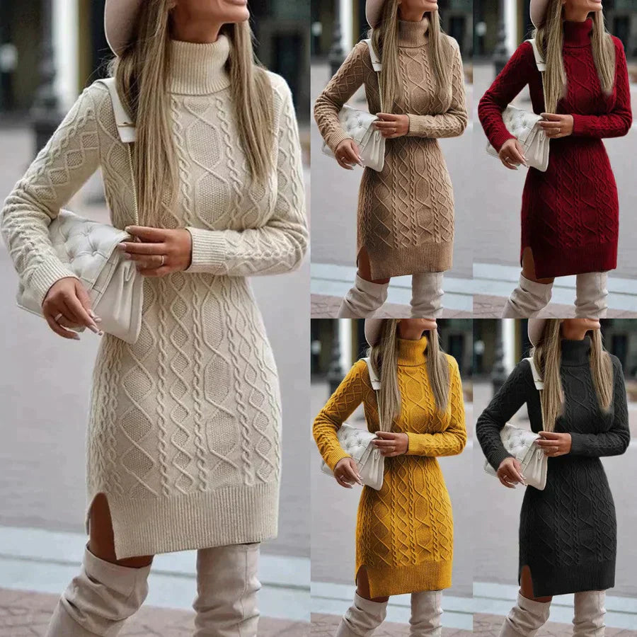 Elegantes Strickkleid Winter