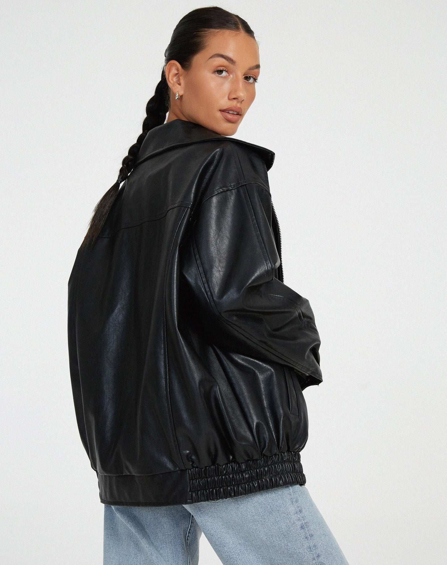 Ivy | Veste Femme Oversize en Simili Cuir