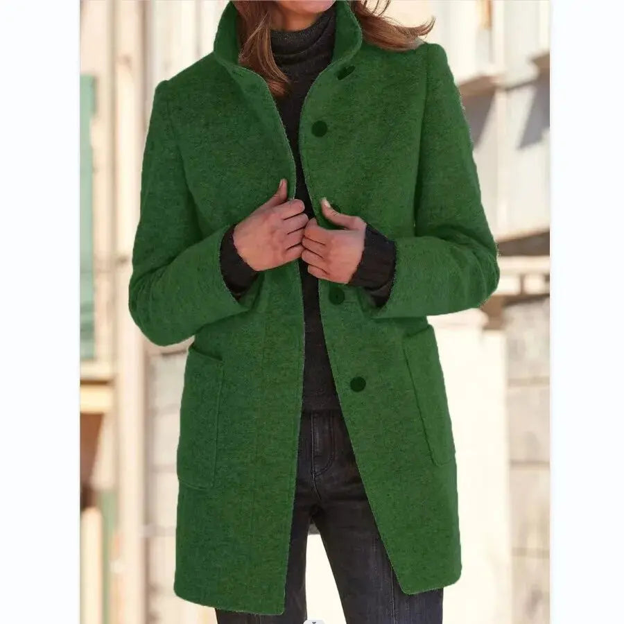 Élise | Manteau Élégant Classique en Laine pour Femme