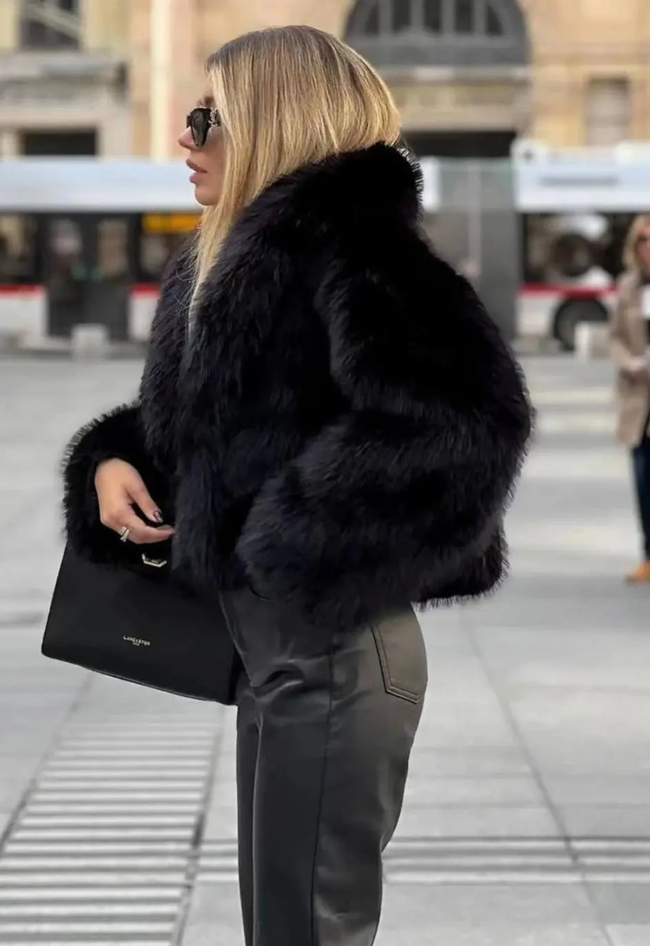 Lucy | Manteau En Fausse Fourrure Femme Élégant