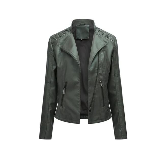 Veste en cuir d'agneau pour l'automne