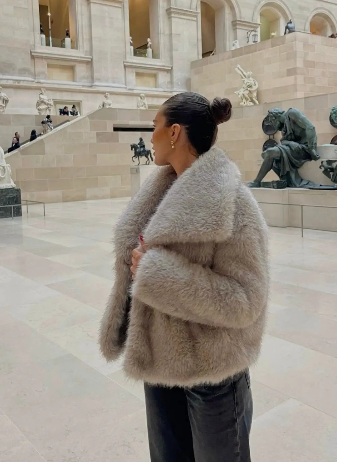Lucy | Manteau En Fausse Fourrure Femme Élégant