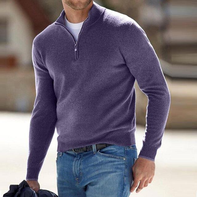 Vero – Heren V-hals pullover van zachte katoenmix