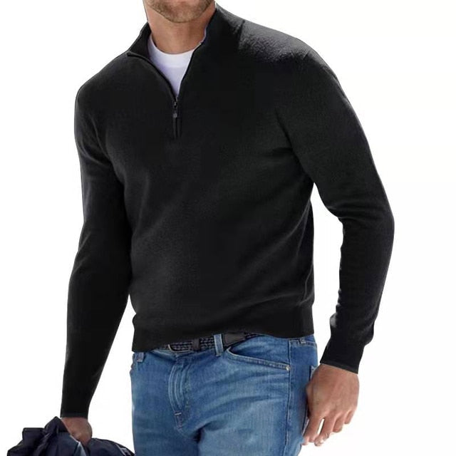 Vero – Heren V-hals pullover van zachte katoenmix