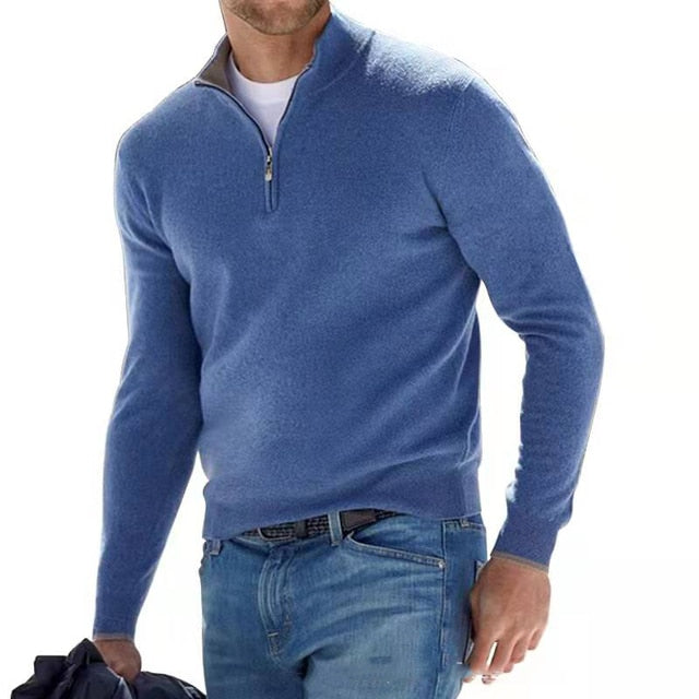 Vero – Heren V-hals pullover van zachte katoenmix