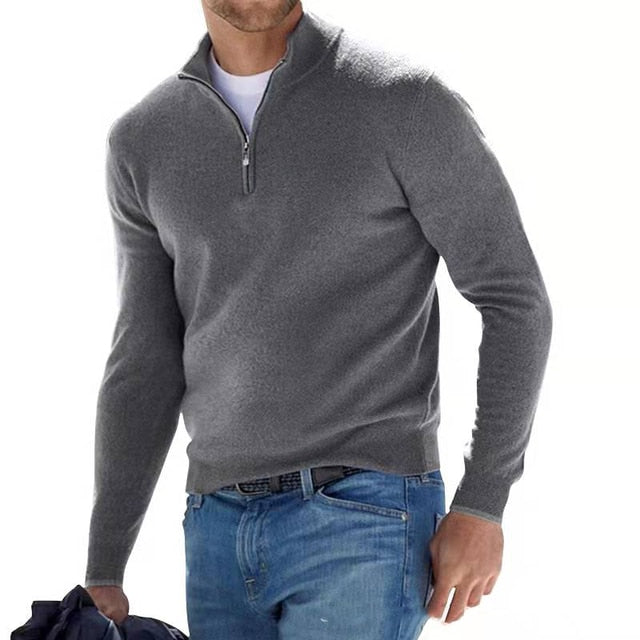 Vero – Heren V-hals pullover van zachte katoenmix