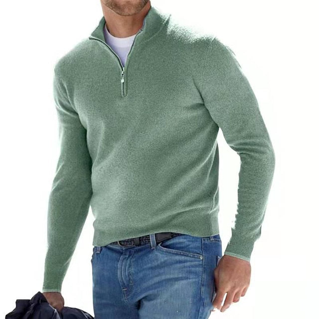 Vero – Heren V-hals pullover van zachte katoenmix