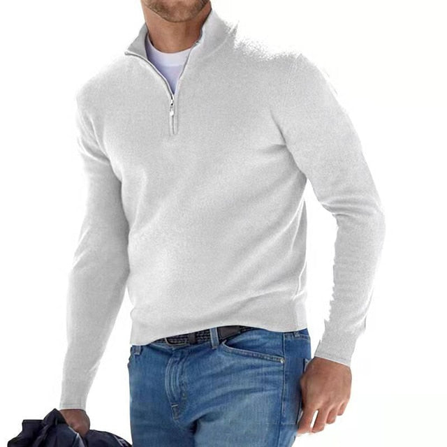 Vero – Heren V-hals pullover van zachte katoenmix
