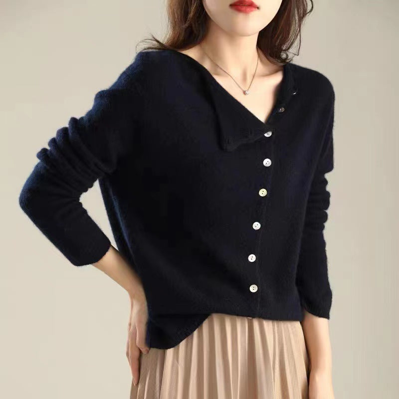 Cardigan Elegante in Cashmere di Alta Qualità Perfetto per l'Autunno
