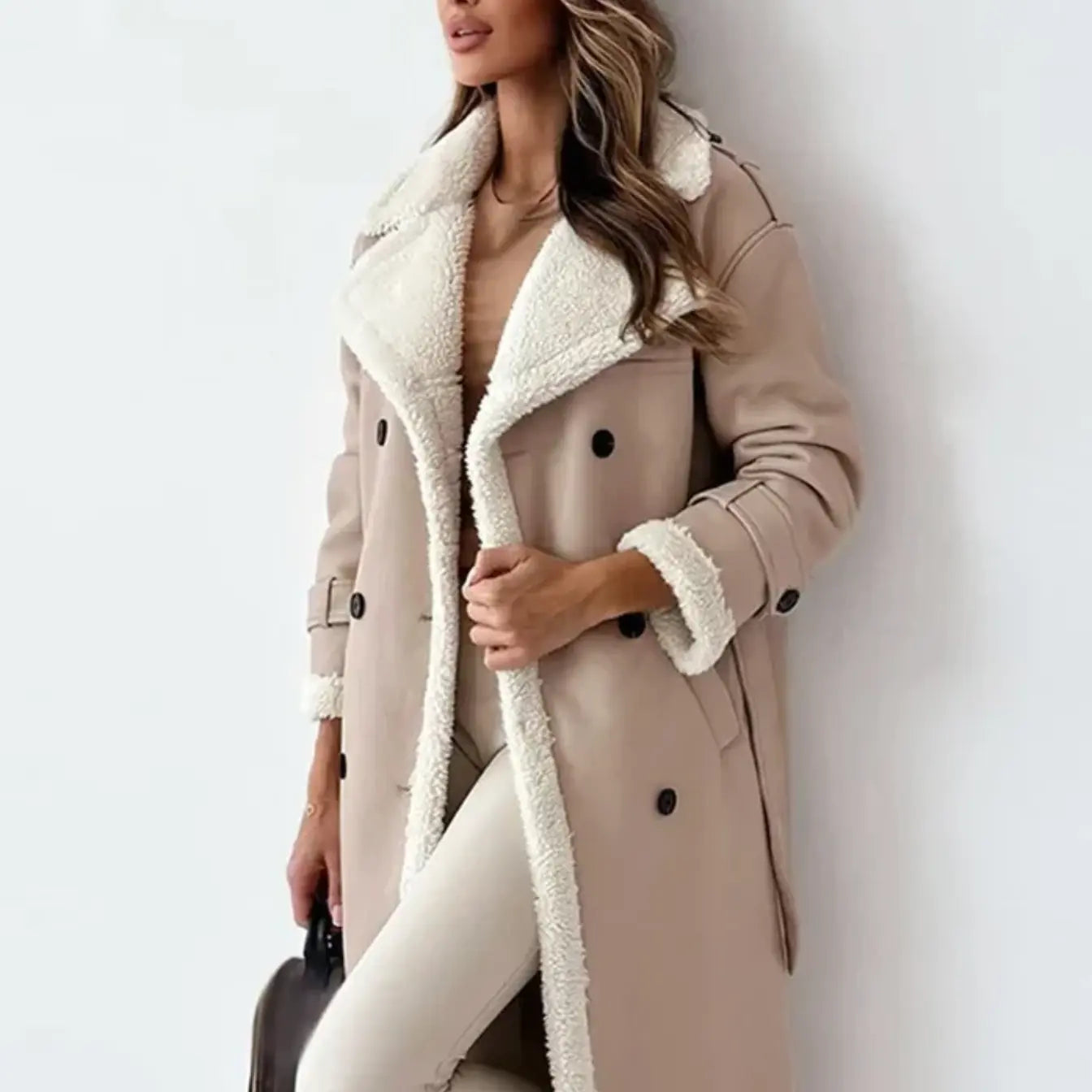 Naya | Manteau Long Femme en Simili Cuir