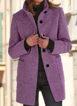 Élise | Manteau Élégant Classique en Laine pour Femme