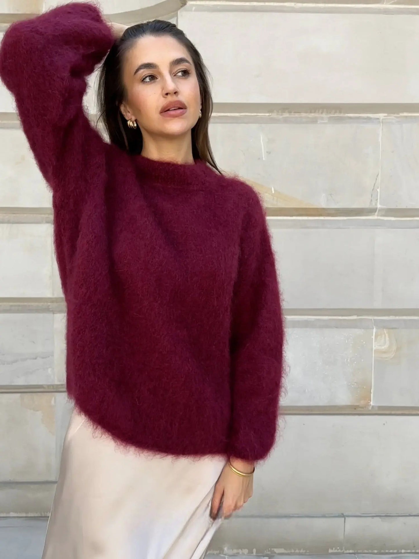 Léna | Pull Doux Oversize Élégant pour Femme