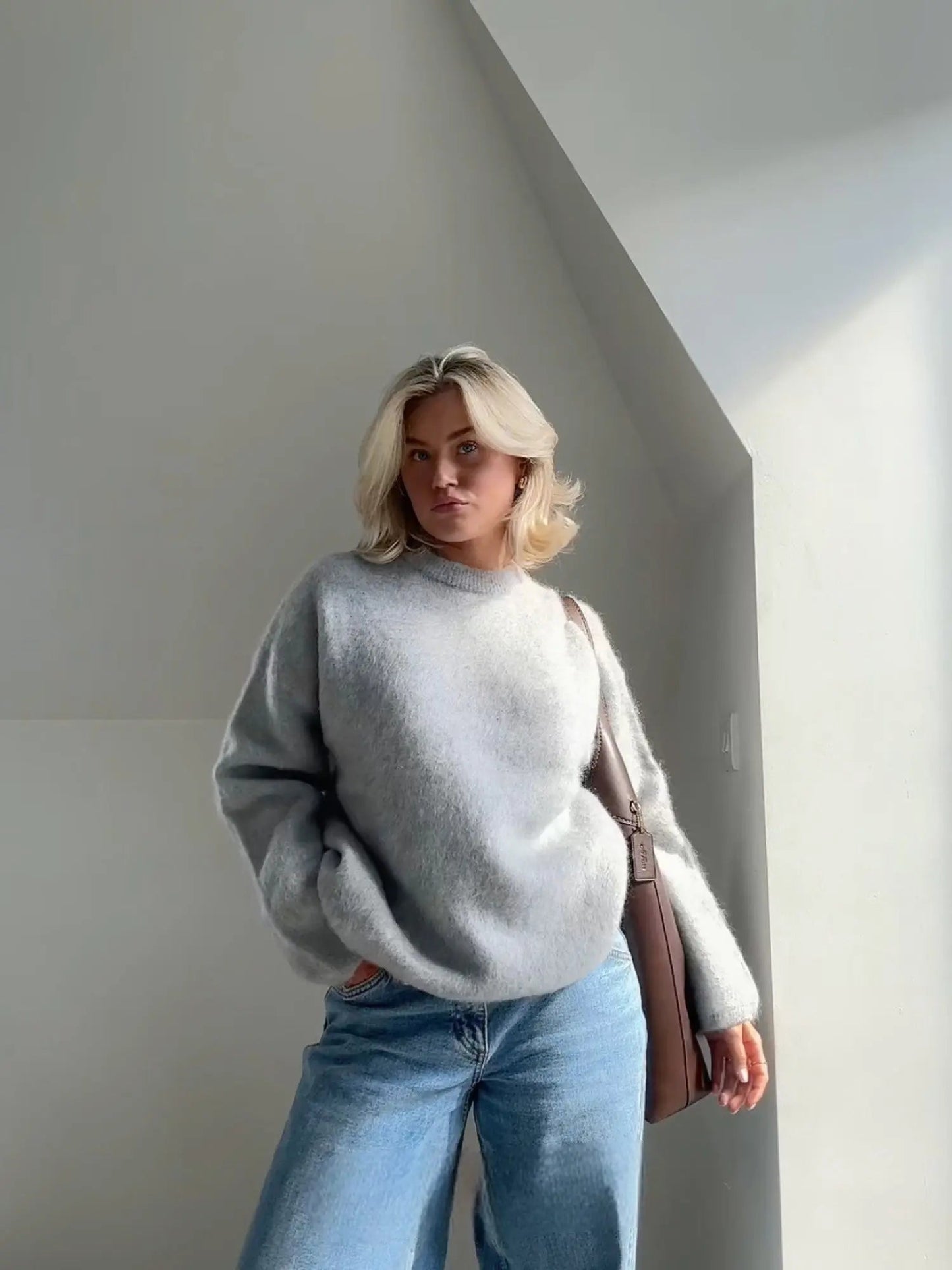 Léna | Pull Doux Oversize Élégant pour Femme