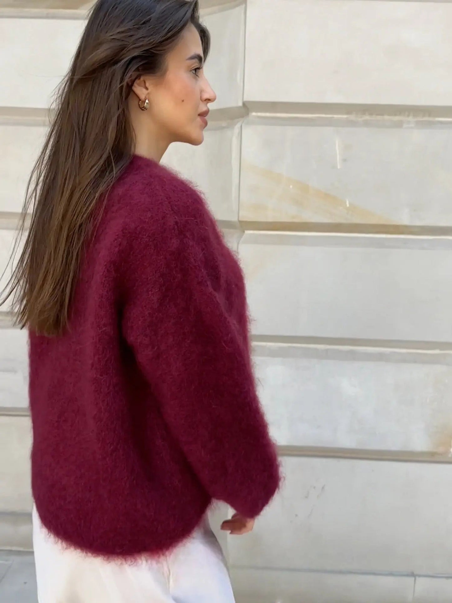 Léna | Pull Doux Oversize Élégant pour Femme