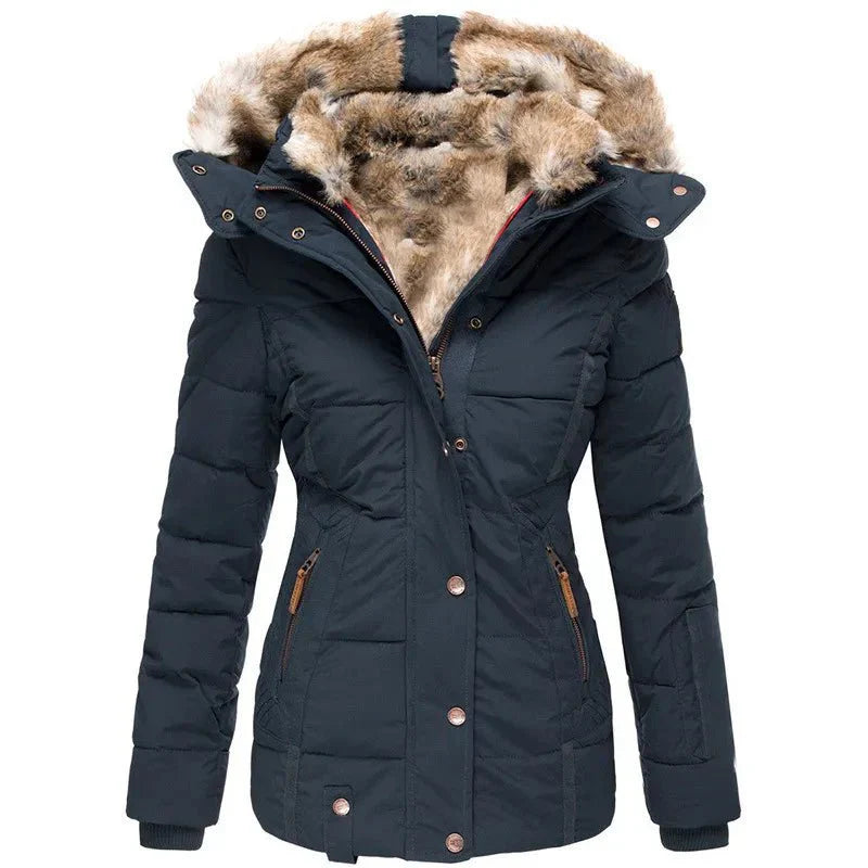 Alicia | Doudoune pour Femme Doublée Fausse Fourrure