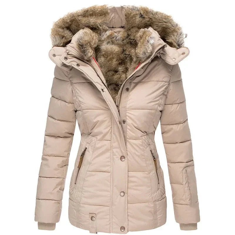 Alicia | Doudoune pour Femme Doublée Fausse Fourrure