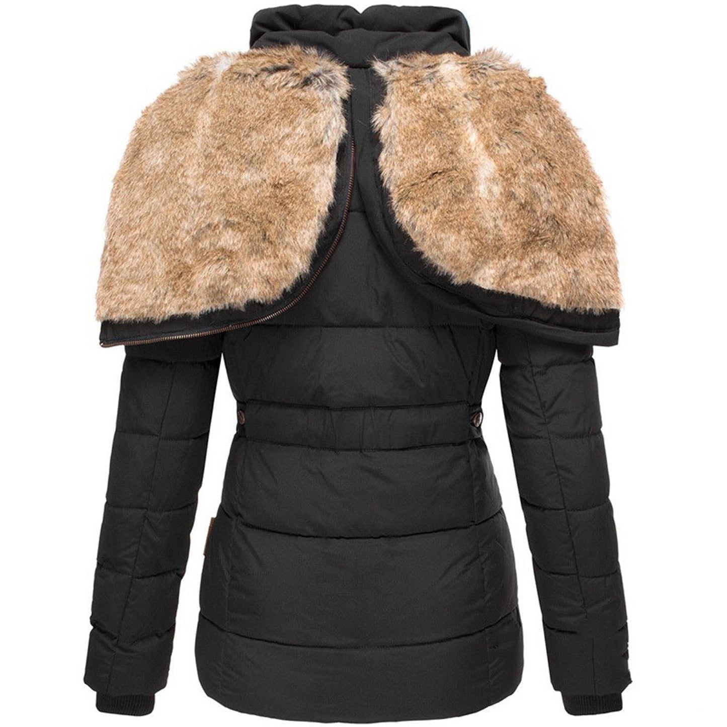 Alicia | Doudoune pour Femme Doublée Fausse Fourrure