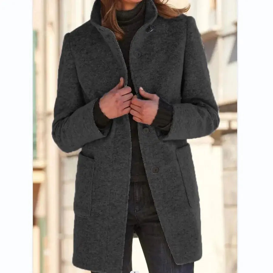 Élise | Manteau Élégant Classique en Laine pour Femme