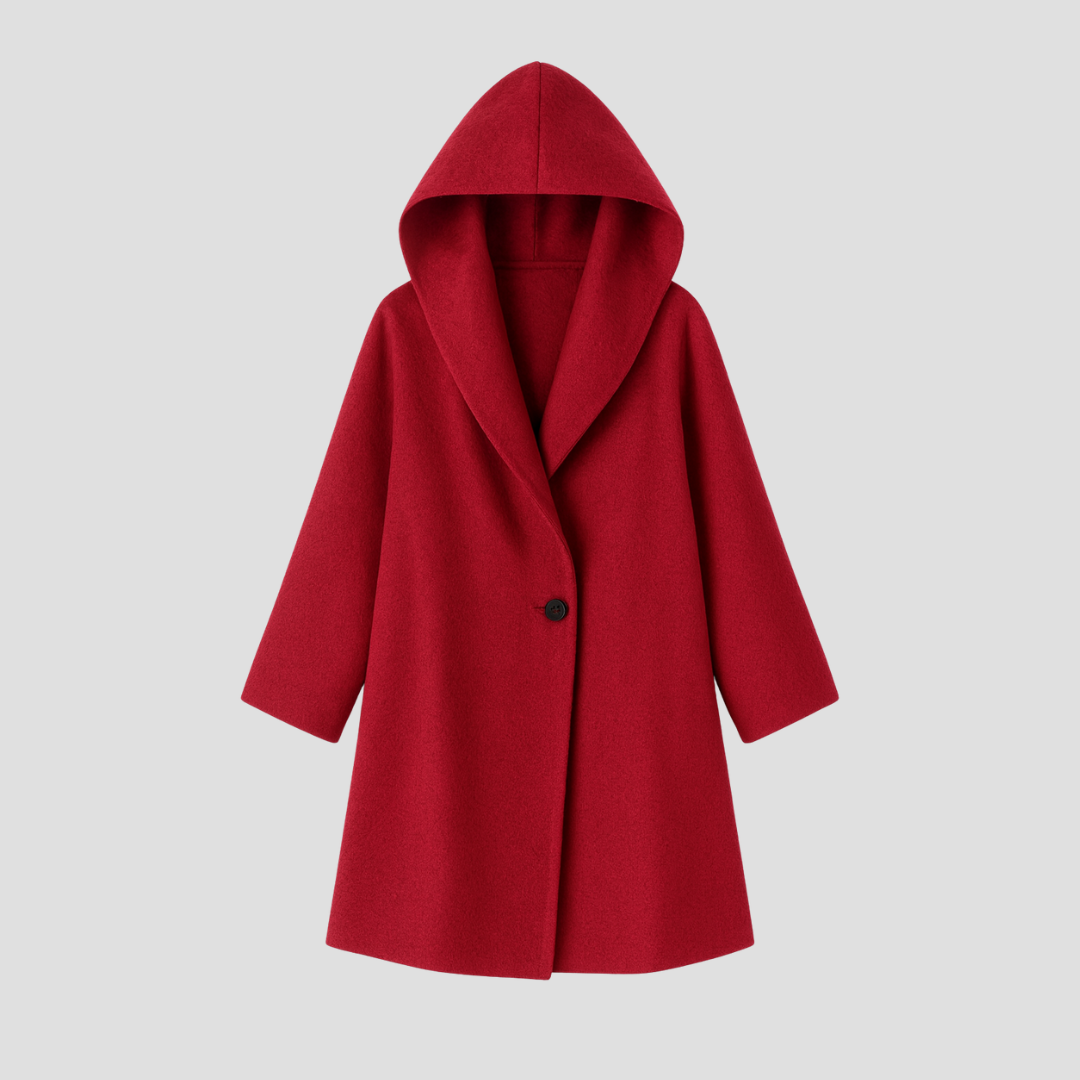 Manteau en Laine à Capuche - Chaud et Élégant pour Hiver