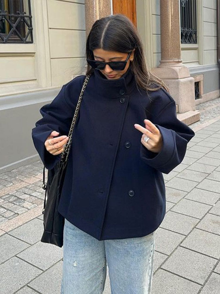Manteau Femme Double Boutonnage - Chic et Confort