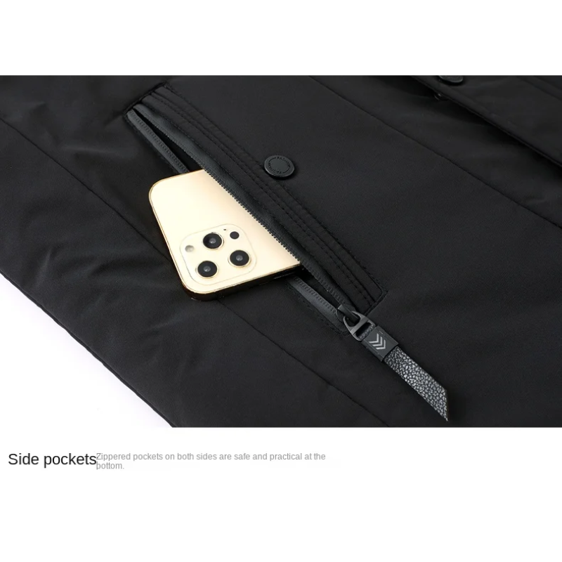 Parka Homme - Hiver - Capuche Amovible - Chaude