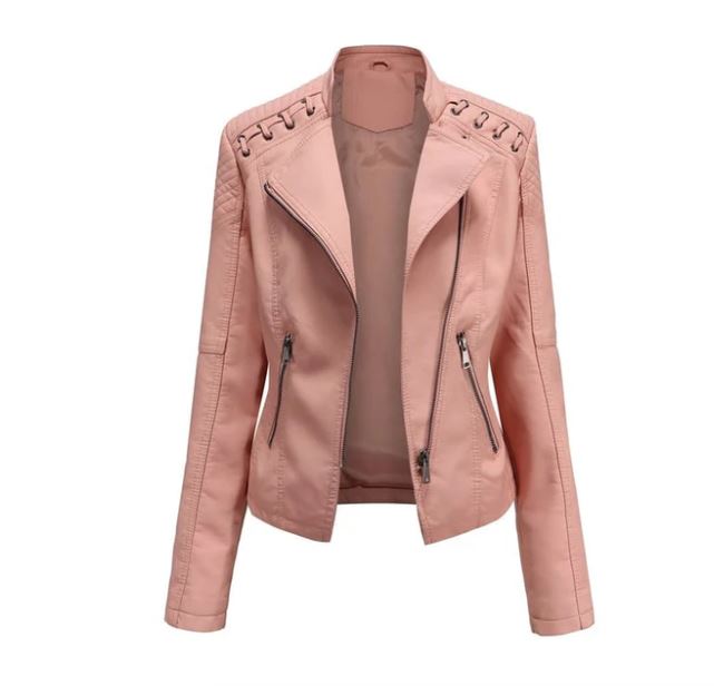 Veste en cuir d'agneau pour l'automne