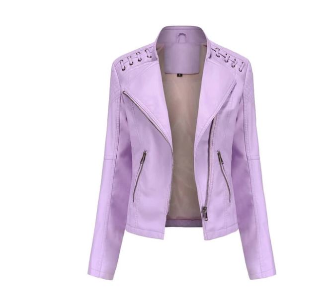 Veste en cuir d'agneau pour l'automne