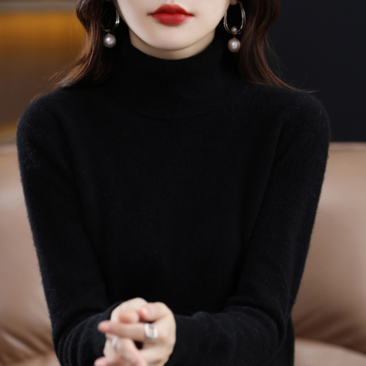 Pull à col roulé en cachemire -  Luxe et confort