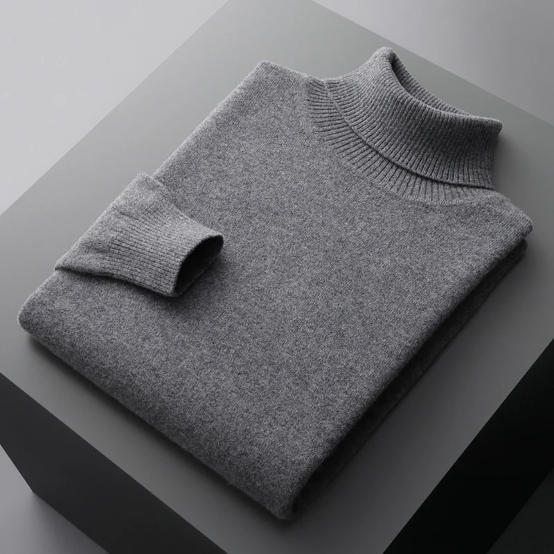 pull col roule homme elegance et confort en laine merinos