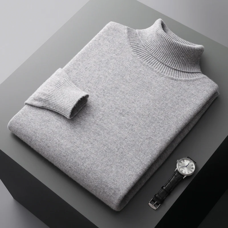 pull col roule homme elegance et confort en laine merinos