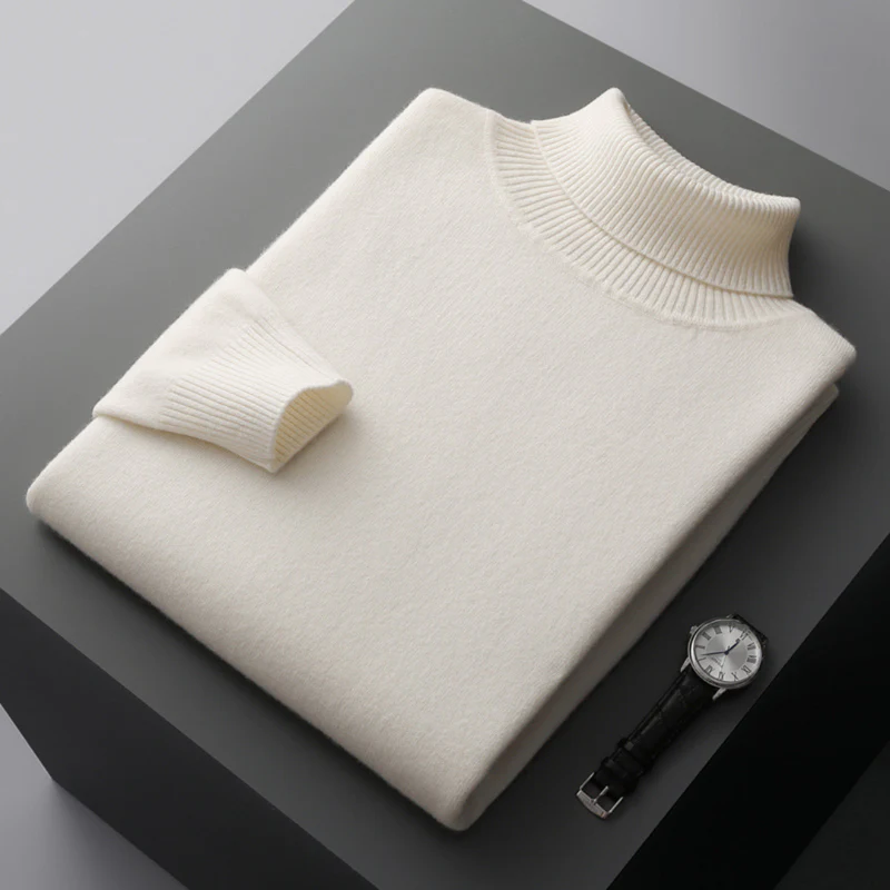 pull col roule homme elegance et confort en laine merinos