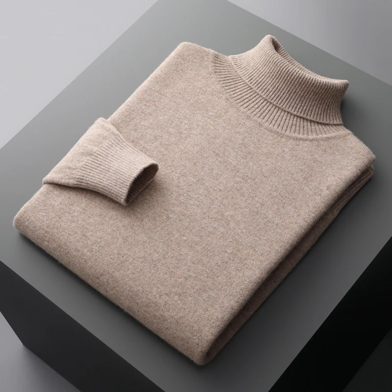 pull col roule homme elegance et confort en laine merinos