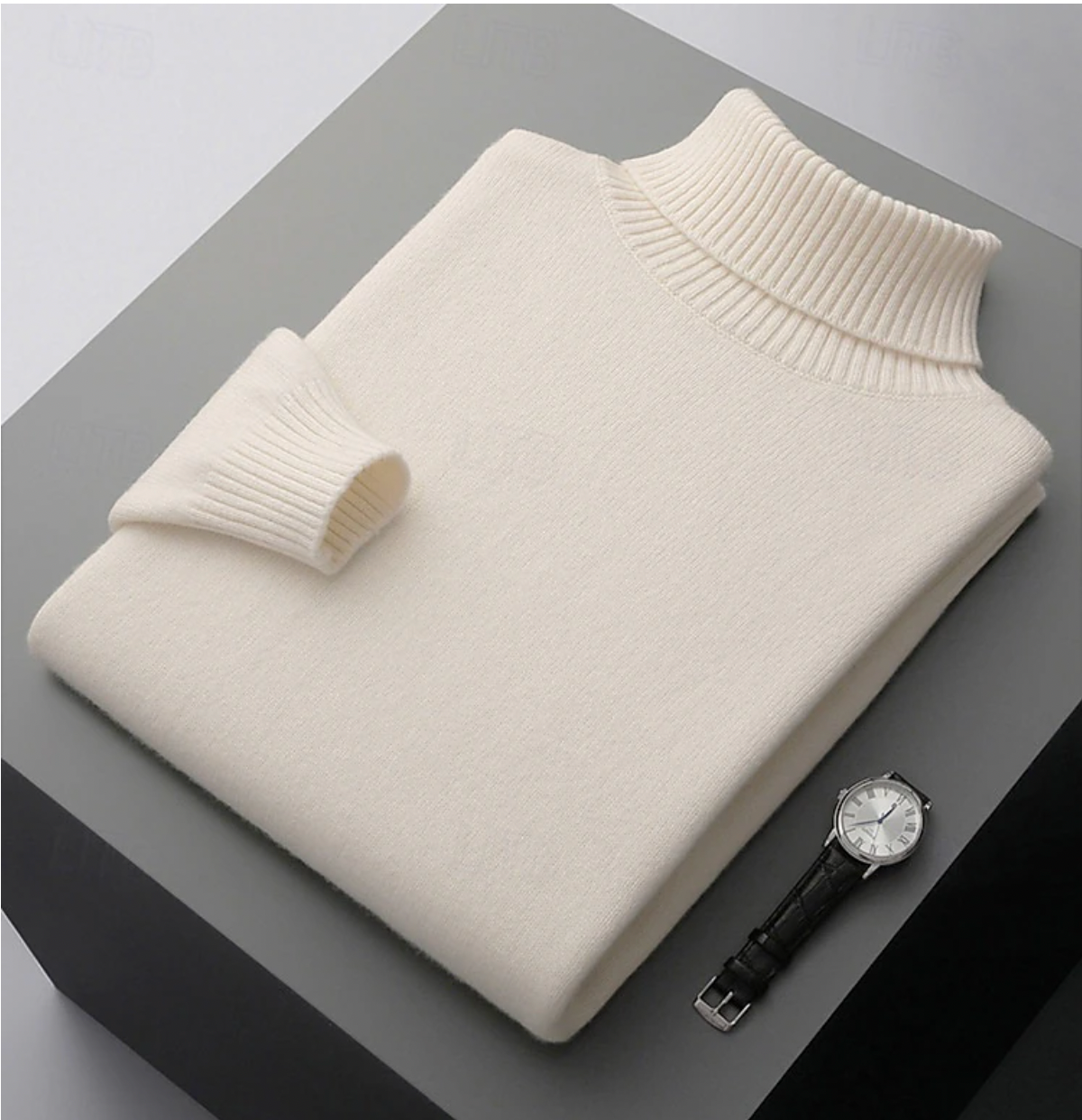 Col Roulé Laine Mérinos Homme - Chaleur & Style
