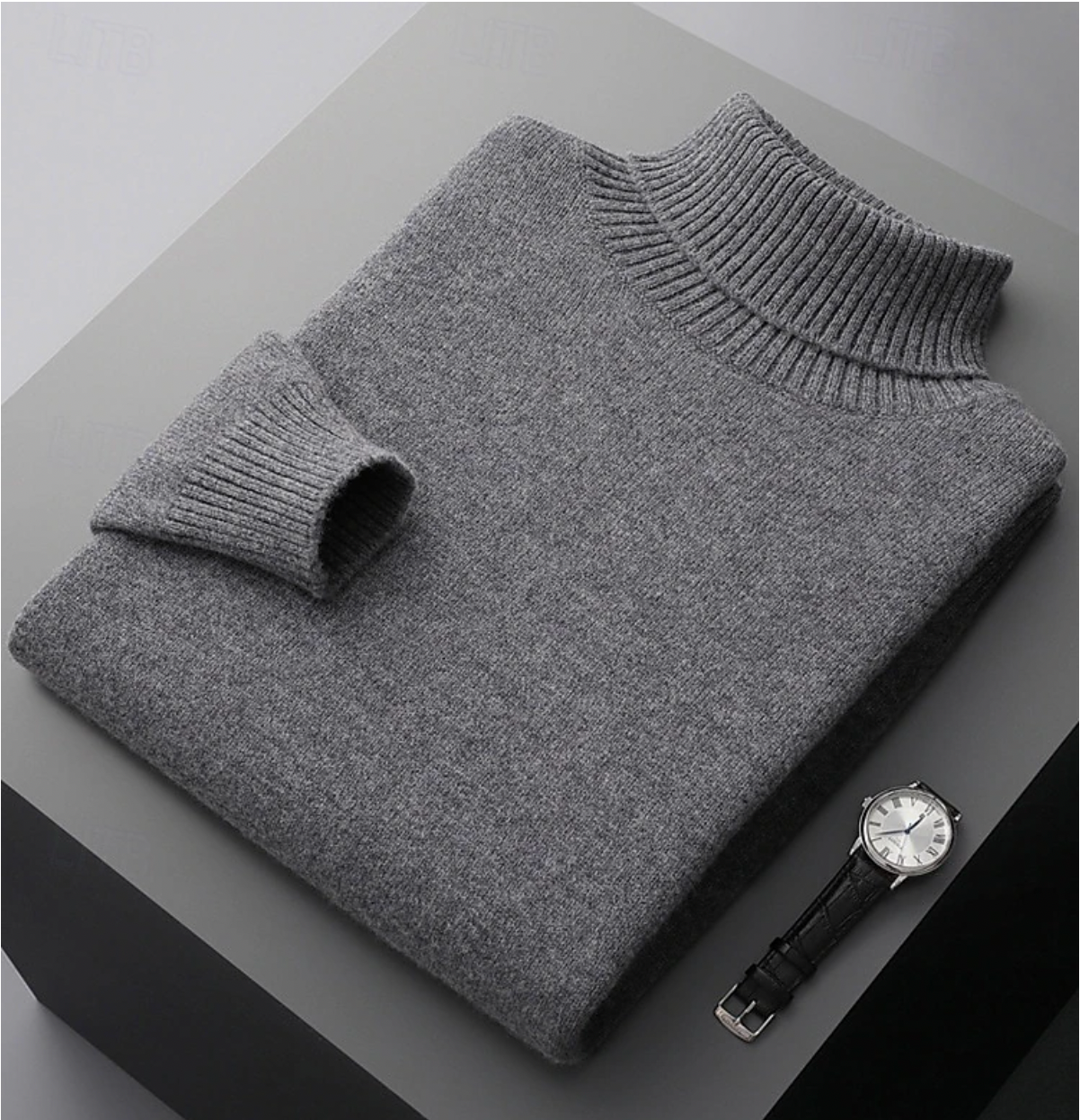 Col Roulé Laine Mérinos Homme - Chaleur & Style