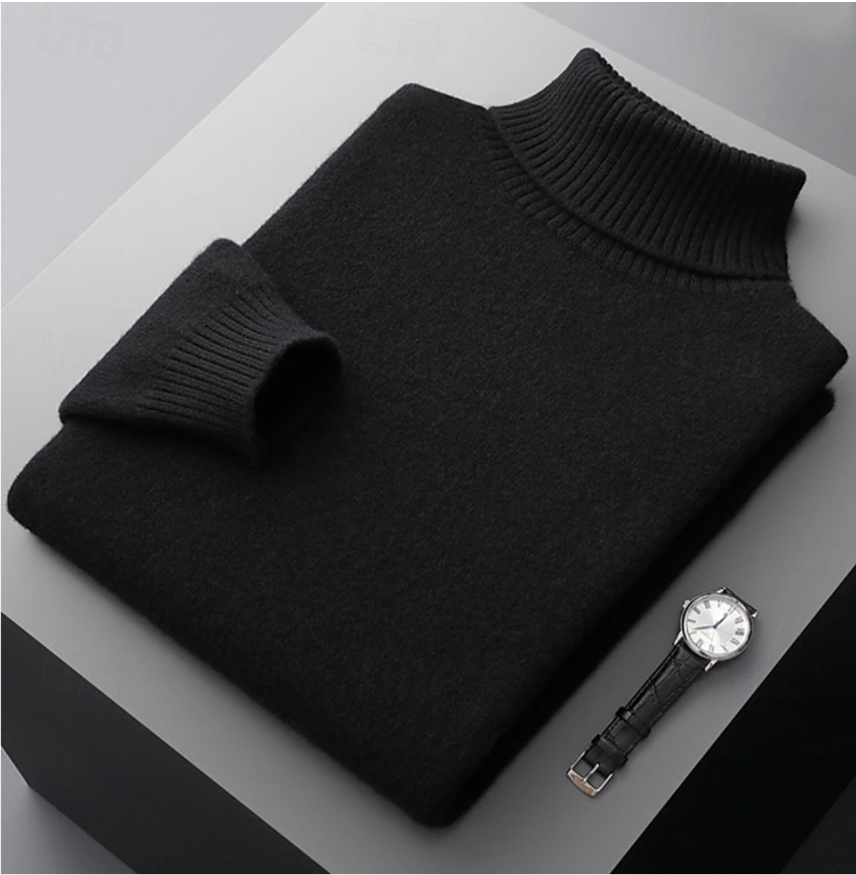 Col Roulé Laine Mérinos Homme - Chaleur & Style