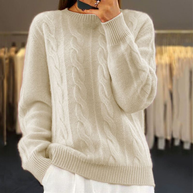 Pull Torsadé Cachemire - Chaleur Douce & Chic - Hiver