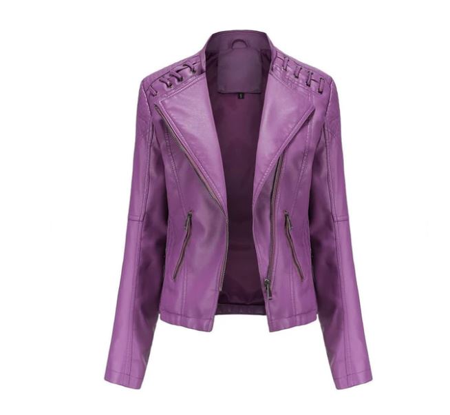 Veste en cuir d'agneau pour l'automne