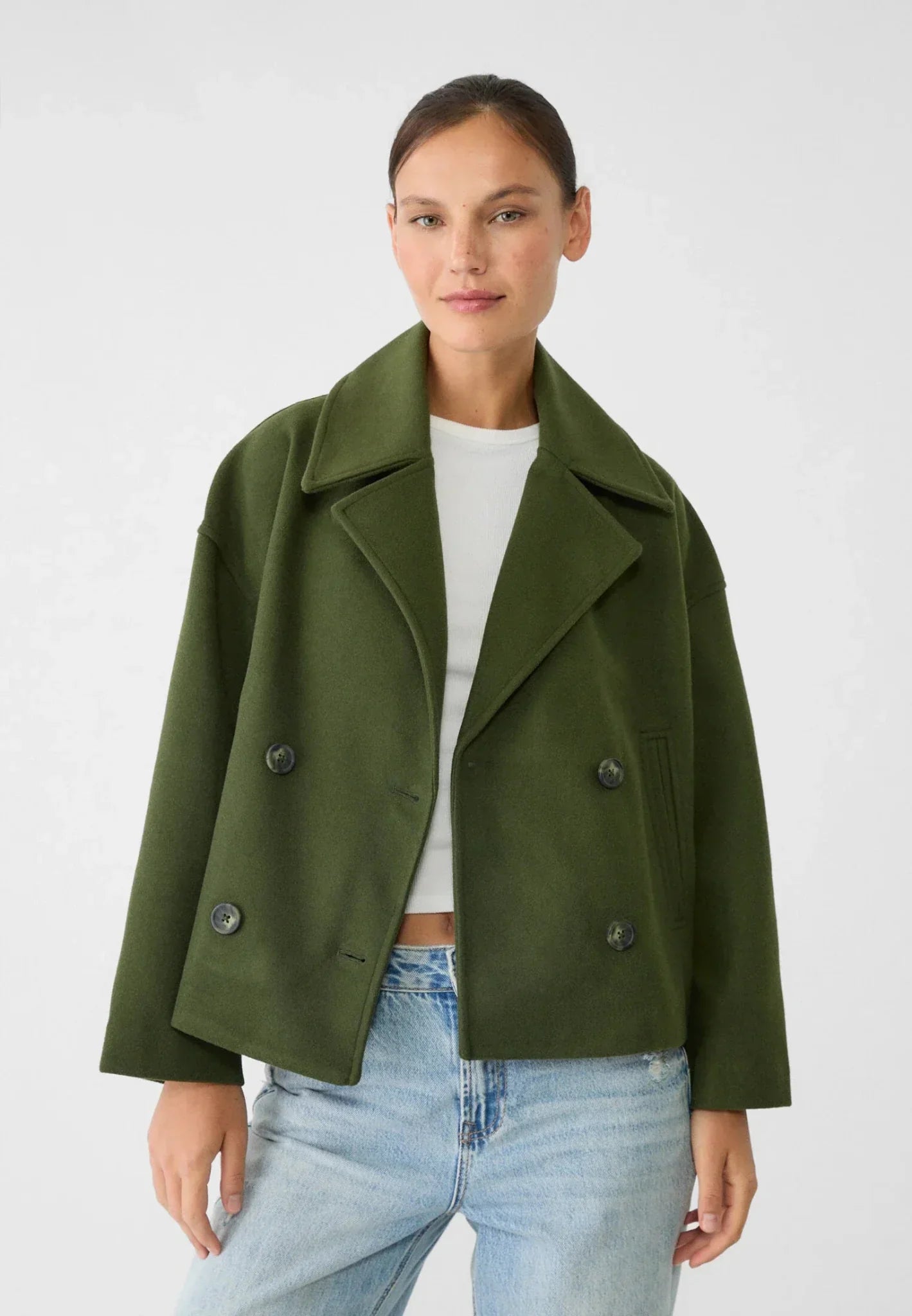 Heidi-Mode | Jacke Kurz Doppelreiher Schicke Oberbekleidung