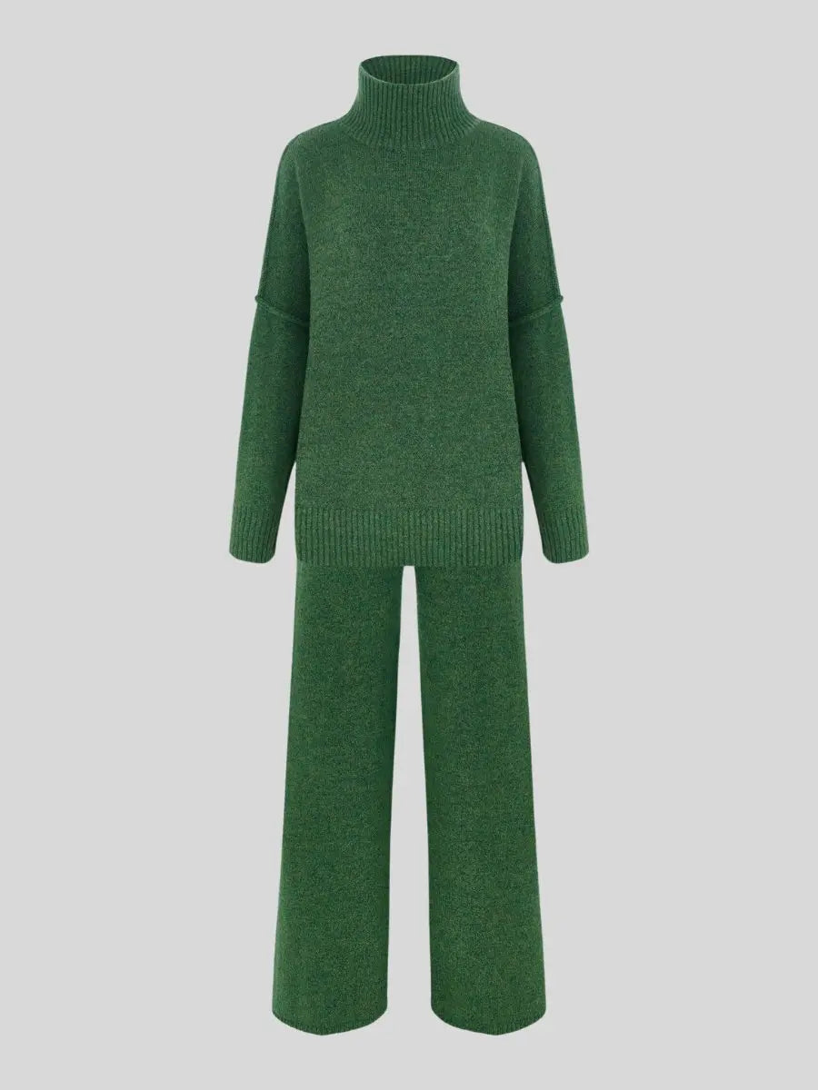 Nayla | Ensemble Maille pour Femme Oversize - Pull + Pantalon Large