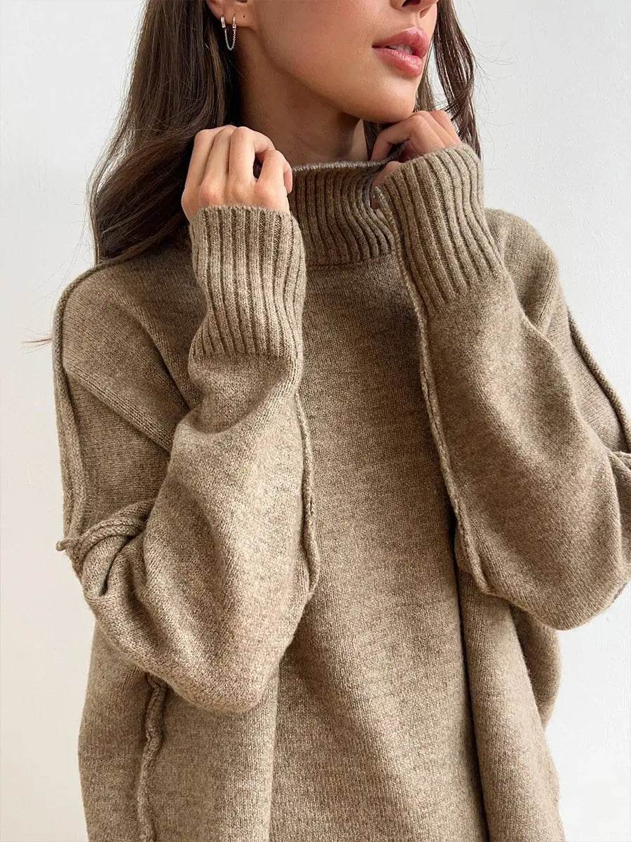 Nayla | Ensemble Maille pour Femme Oversize - Pull + Pantalon Large