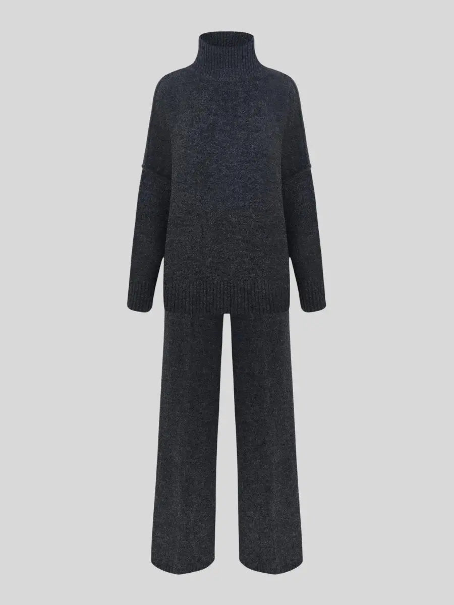 Nayla | Ensemble Maille pour Femme Oversize - Pull + Pantalon Large